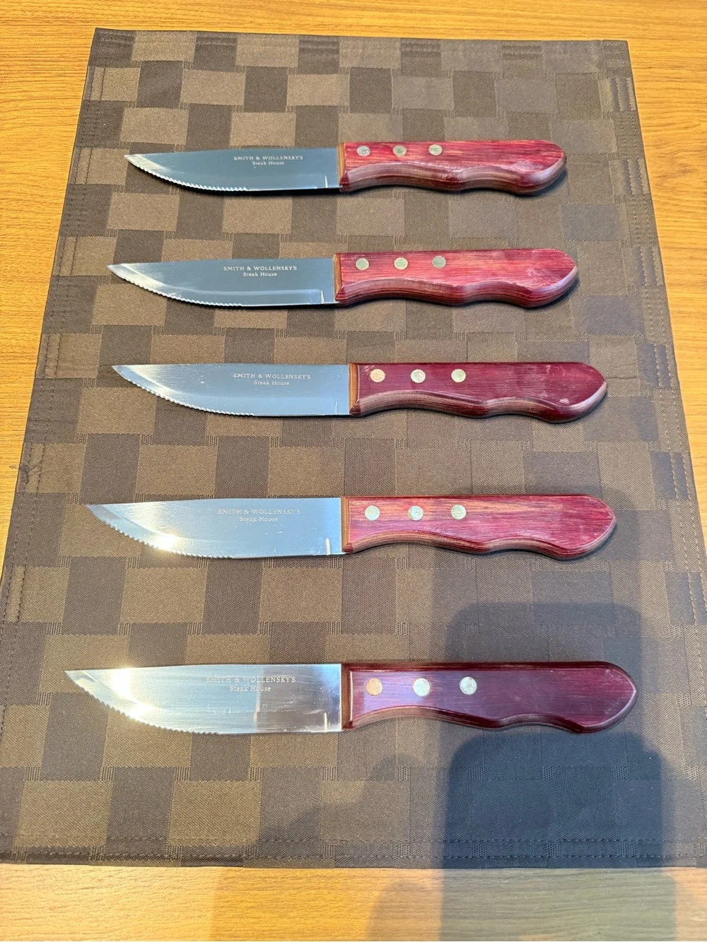 Individual Smith & Wollensky Steak House Walco Big Red Jumbo Steak Knife, 10”